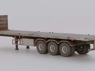 Trailer Old  3D model