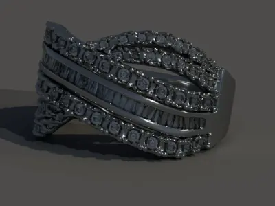 Cross Ring Free 3D model