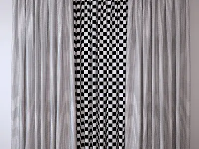 Set 67 Curtains 3D model