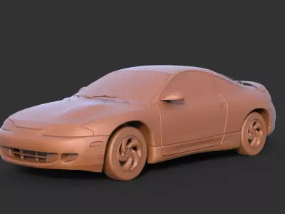 Mitsubishi Eclipse GSX 3D print model