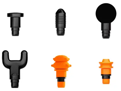 Muscle Massager Gun with attachments 3D model