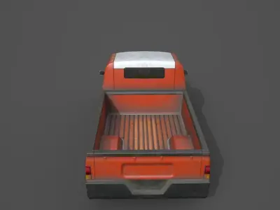 Generic PickUp Orange Low-poly 3D model