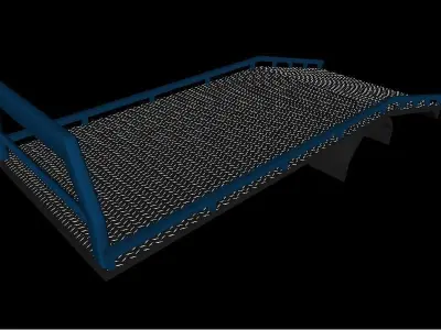 PLATAFORMA PARA GRUA LOW POLY  3D model