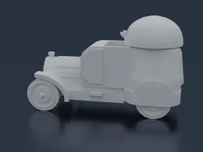 Austro-Daimler Panzerautomobil 3D print model