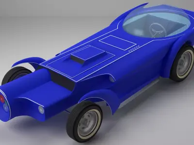 Orbitron Custom Hot Rod 3D model