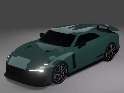 Nissan GTR-50 Low-poly 3D model