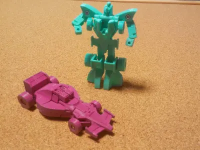 Mach Lander 3d printable car transformer toy 3D print model