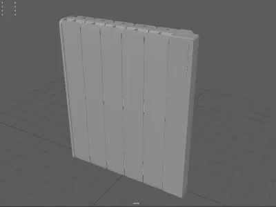 Electric heater Low-poly 3D model