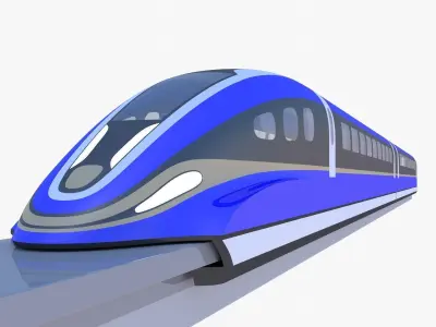 Future maglev and Tesla Robovan 3D Model Pack