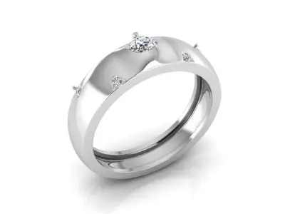 Diamond Jewelry Ring 3D print model