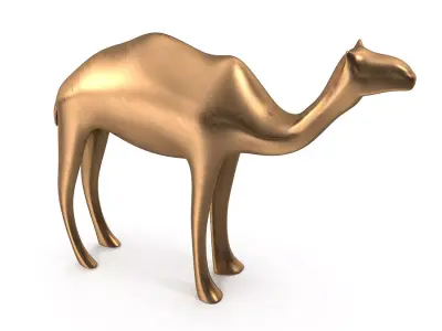 Camel PBR Low-poly 3D model