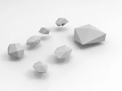 Lowpoly rock 3d model free Free 3D model