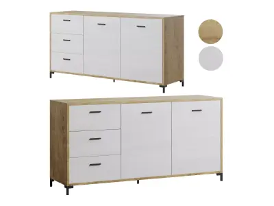 Cleveland 1 Wood Cabinet 3D model