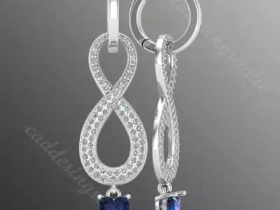 Earrings od100 3D print model