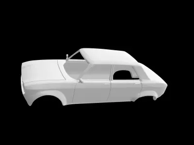 Peugeot 204 Berline Custom 3D print model