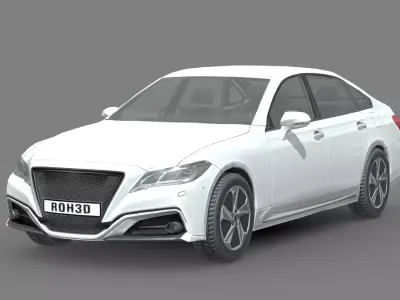 Toyota Crown RS Advance 2018 Low-poly 3D model