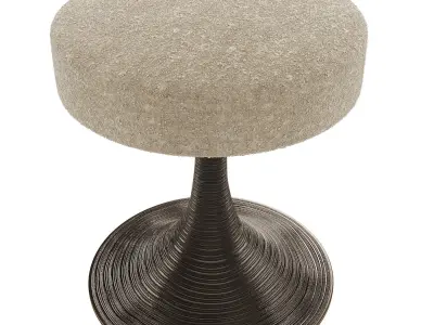 Chahan Tourbillon Bronze Stool 3D model
