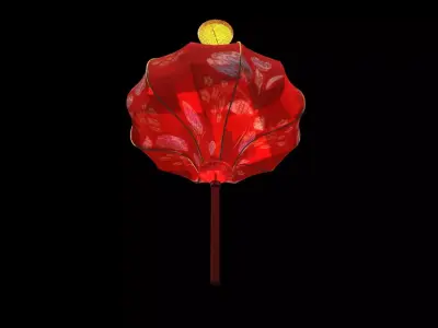 Chinese  red  lantern   Low-poly 3D model purchase