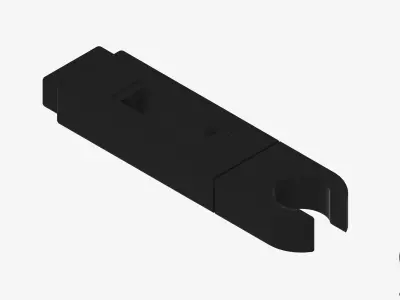 Shower - Rail Slider - Luxury - Feather Low-poly 3D model