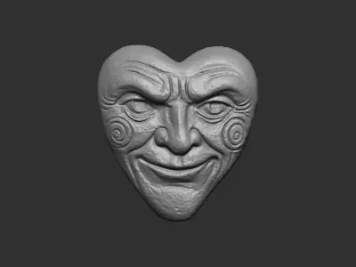 heart shap monsters cnc model 3D print model