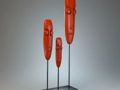 Sculpture Faces P 3D print model