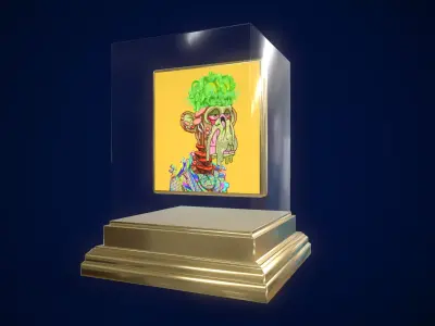 Mutant Ape 13 Gold Club Low-poly 3D model