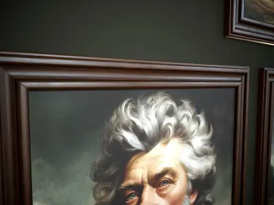 Vintage paintings Low-poly 3D model