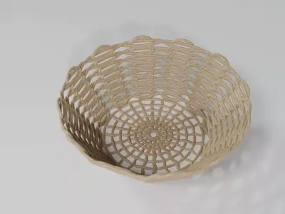 WICKER BASKET05 3D model