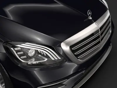 Mercedes Benz S 560 Lang AMG Line V222 2018 3D model