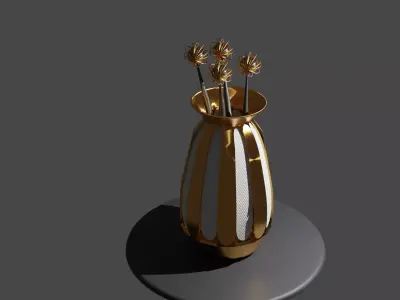 LOW POLY  COOL VASE ENJOY  Free low-poly 3D model