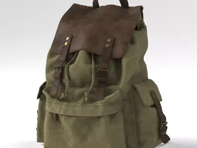 H-Andybag Canvas Backpack 3D model