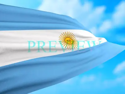 Animated Flag- Transitional Flag  3D model