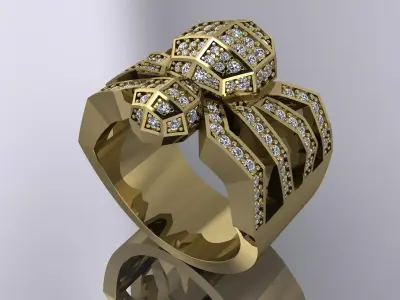 Spider Ring Brand Gold Silver Jewlery 3D print model