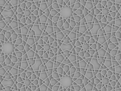 Arabic Decorative Pattern T3 Low-poly 3D model