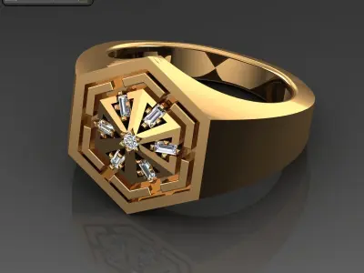 Band Ring 3D print model