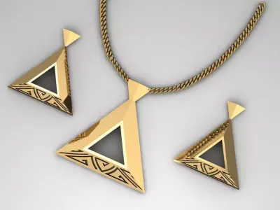 pyramid set bridge with measurements 3D print model