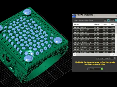 LUXURY HIP HOP WEDDING RING 3D PRINTABLE MODEL 3D print model