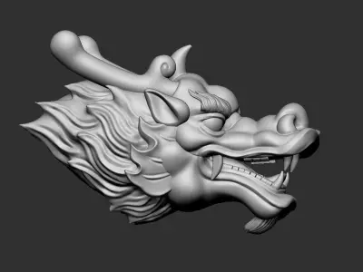dragon head 3D print model buy