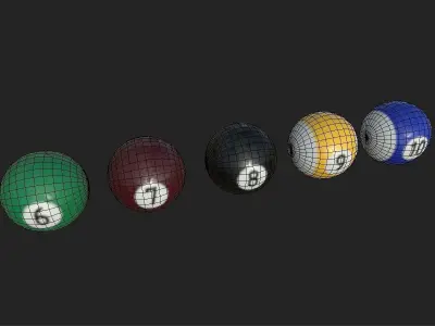 Bar Games Pack Low-poly 3D model