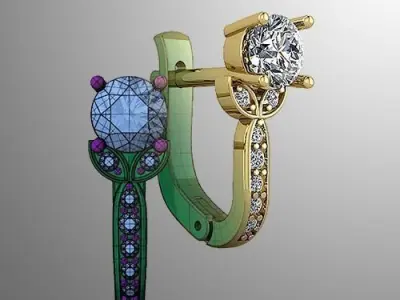 Earrings n 65 3D print model