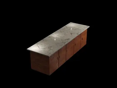 Cabinet Low-poly 3D model