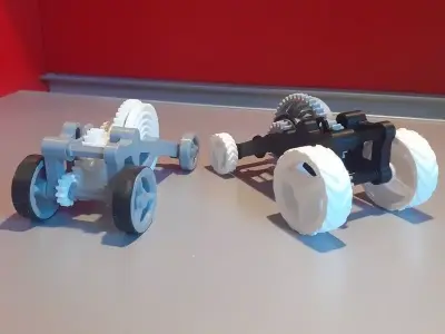 Pull-Back Action Car 3D print model