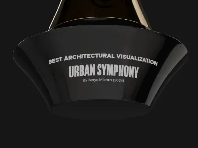 Gold Trophy Award - Best Architectural Visualization Free 3D model