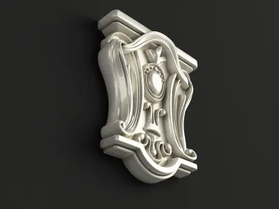 Carved Element 3D model 3D model