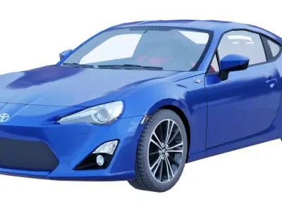  Toyota GT86 3D model