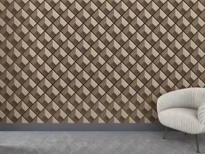 3d wall panel Low-poly 3D model 3D model