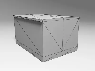 Transformer Box Low-poly 3D model