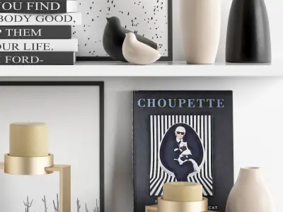 West Elm decoration 1 3D model