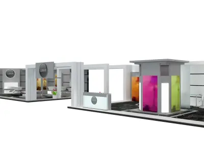 Booth Exhibition Stand a535a 3D model