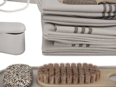 Bathroom decor set 02 3D model